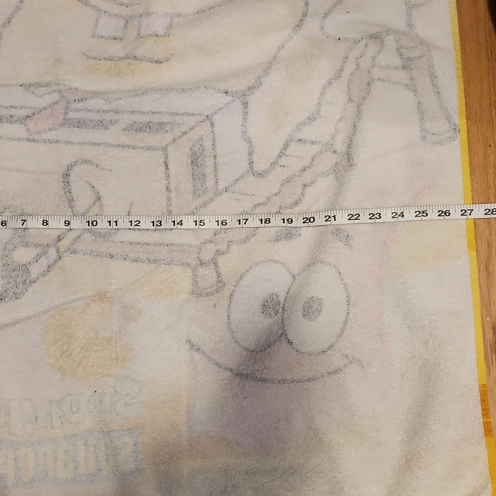 Vintage Nickelodeon Spongebob Squarepants Beach Towel 2003 Summer Vacation Swim